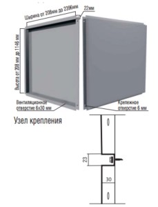 фасадные кассеты открытого монтажа